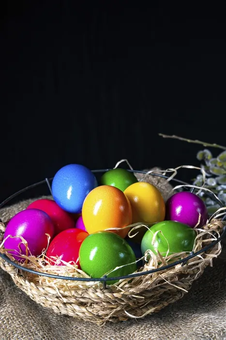 Framed Print : Colourful Easter Eggs Print Framed Print : Colourful Easter Eggs Print