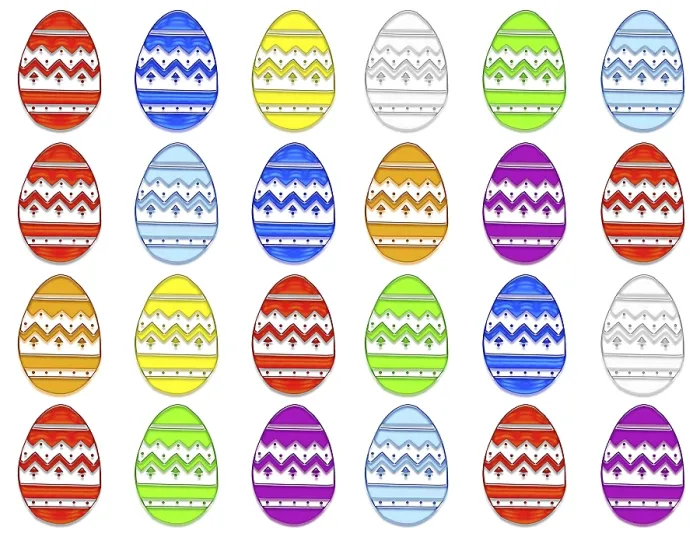 Framed Print : Colourful Easter Eggs in a Row Print Framed Print : Colourful Easter Eggs in a Row Print
