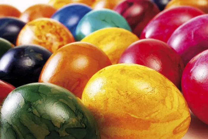 Framed Print : Colourful Painted Easter Eggs Print Framed Print : Colourful Painted Easter Eggs Print