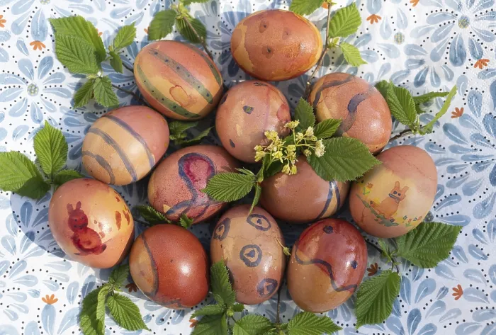 Framed Print : Colourful Painted Easter Eggs Print, Germany Framed Print : Colourful Painted Easter Eggs Print, Germany
