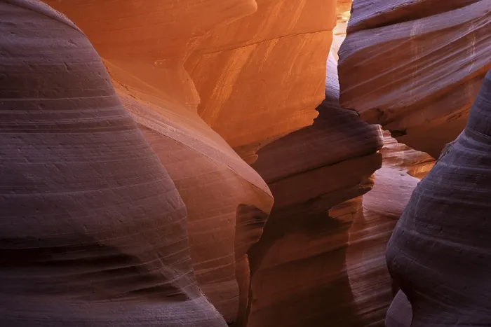 Framed Print : Colourful Sandstone Formations Print, Lower Antelope Canyon, Arizona