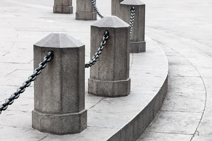 Framed Print : Print of Column with a Chain on the Town Square Framed Print : Print of Column with a Chain on the Town Square