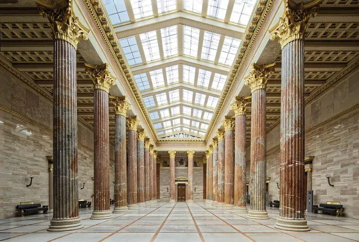 Framed Print : Column Hall Print, Austrian Parliament Building, Vienna Framed Print : Column Hall Print, Austrian Parliament Building, Vienna