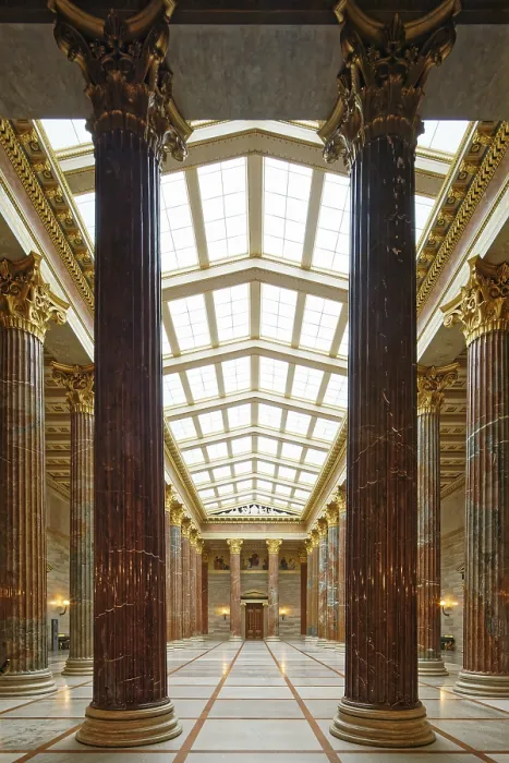 Framed Print : Column Hall with 24 Marble Columns, Austrian Parliament Print Framed Print : Column Hall with 24 Marble Columns, Austrian Parliament Print