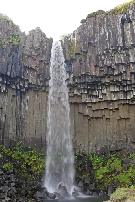Framed Print : Columnar Basalt Print with Waterfall, Svartifoss, Iceland Framed Print : Columnar Basalt Print with Waterfall, Svartifoss, Iceland