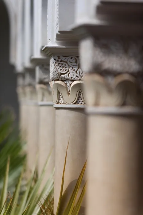 Framed Print : Traditional Moroccan Riad Columns Print Framed Print : Traditional Moroccan Riad Columns Print