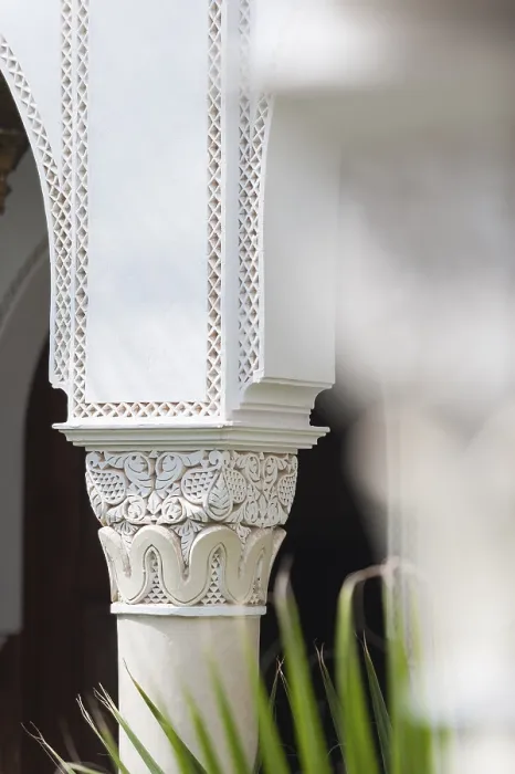 Framed Print : Traditional Moroccan Riad Columns Print Framed Print : Traditional Moroccan Riad Columns Print