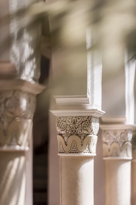 Framed Print : Traditional Moroccan Riad Columns Print Framed Print : Traditional Moroccan Riad Columns Print