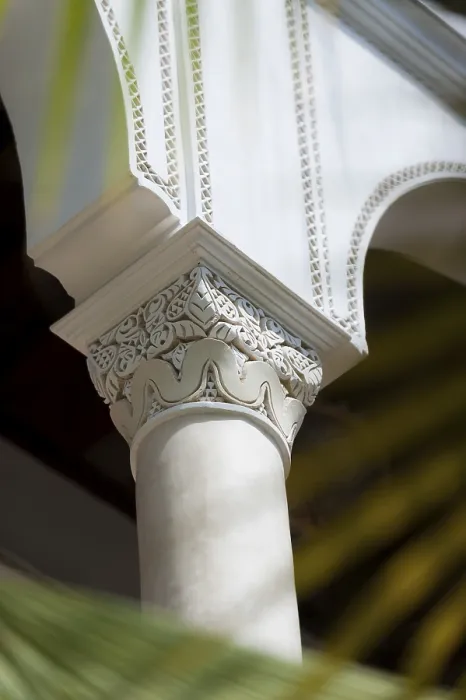 Framed Print : Traditional Moroccan Riad Columns Print Framed Print : Traditional Moroccan Riad Columns Print