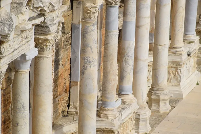 Framed Print : Columns on the Stage of an Ancient Amphitheater Print Framed Print : Columns on the Stage of an Ancient Amphitheater Print