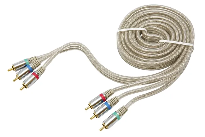 Framed Print : Component Video Cable Print on White Background Framed Print : Component Video Cable Print on White Background