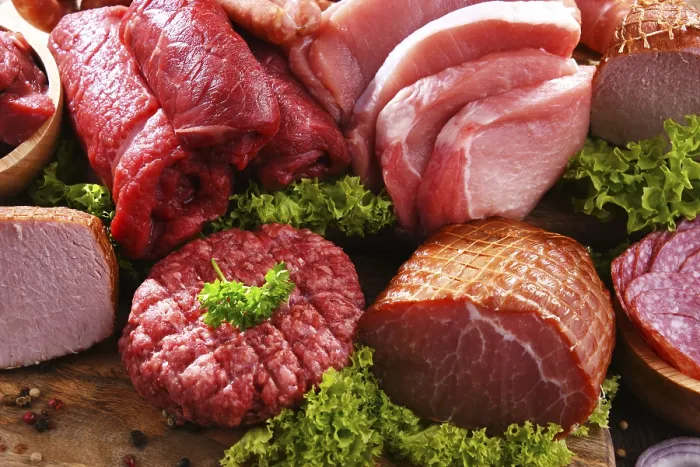 Framed Print : Composition with assorted meat products Print Framed Print : Composition with assorted meat products Print