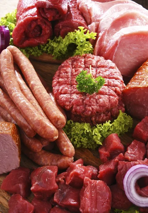 Framed Print : Composition with assorted meat products Print Framed Print : Composition with assorted meat products Print