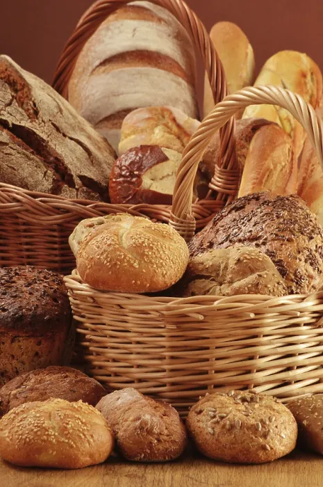 Framed Print : Composition with Bread and Rolls in Wicker Basket Print Framed Print : Composition with Bread and Rolls in Wicker Basket Print