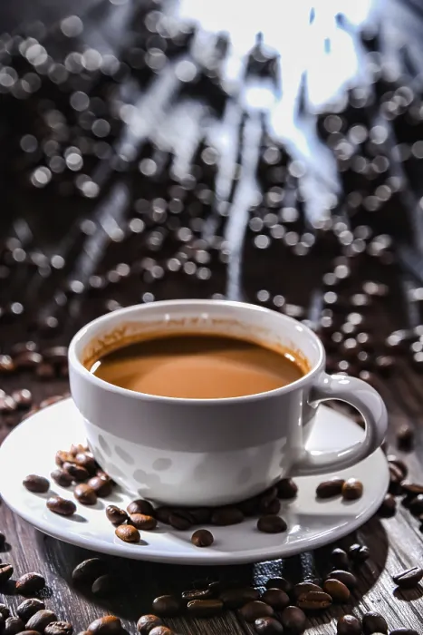 Framed Print : Composition with a Cup of Coffee Print Framed Print : Composition with a Cup of Coffee Print