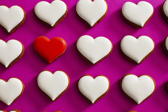 Framed Print : Heart-Shaped Gingerbread Biscuits Print Framed Print : Heart-Shaped Gingerbread Biscuits Print