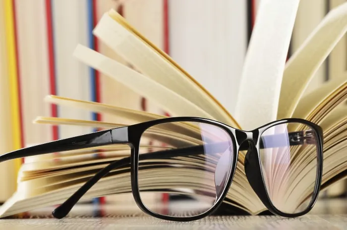 Framed Print : Composition with Glasses and Books on the Table Print