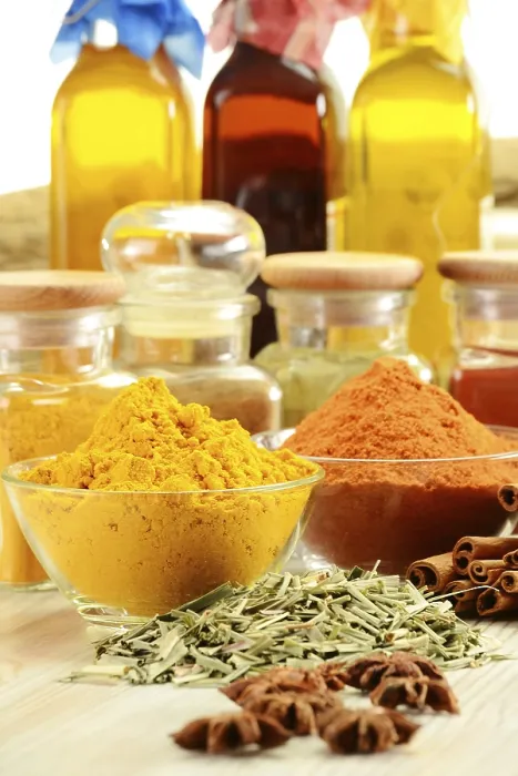 Framed Print : Composition with Variety of Spices on Kitchen Table Print Framed Print : Composition with Variety of Spices on Kitchen Table Print