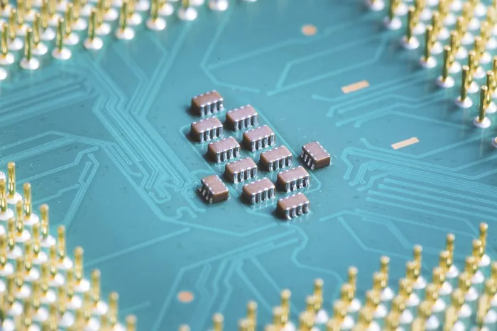 Framed Print : Computer Chip CPU Print, Close-Up Framed Print : Computer Chip CPU Print, Close-Up