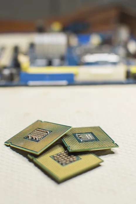 Framed Print : Computer Microprocessors Print: Three Processors Framed Print : Computer Microprocessors Print: Three Processors