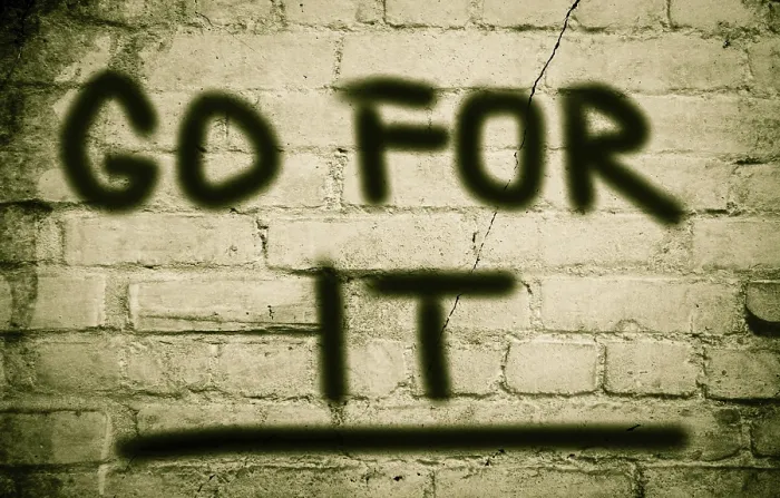 Framed Print : Go For It Concept Print Framed Print : Go For It Concept Print
