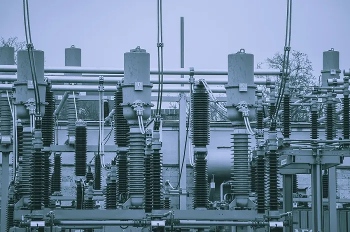 Framed Print : Electricity Generation Substation Print Framed Print : Electricity Generation Substation Print