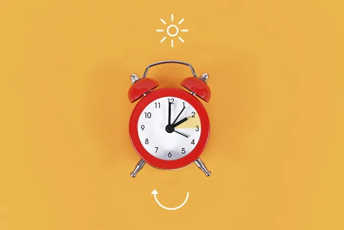 Framed Print : Summer Daylight Saving Time Clock Print