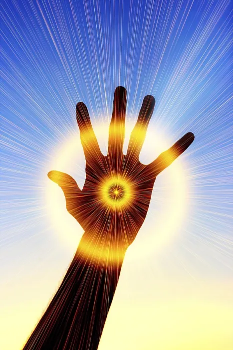Framed Print : Radiant Hand Print Framed Print : Radiant Hand Print