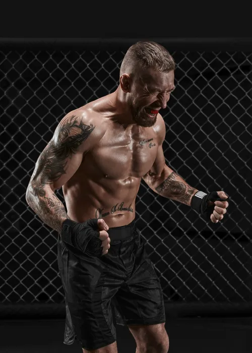 Framed Print : Conceptual Image of a Kickboxer - Mixed Martial Arts Print Framed Print : Conceptual Image of a Kickboxer - Mixed Martial Arts Print