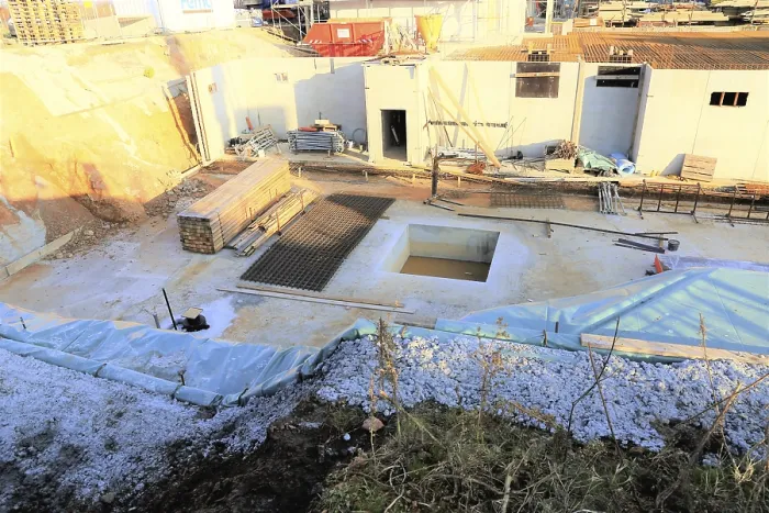Framed Print : Concrete Work Print: Construction Site Scene Framed Print : Concrete Work Print: Construction Site Scene
