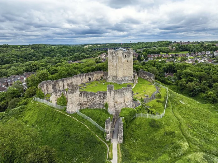 Framed Print : Conisbrough Castle Drone Print, South Yorkshire, England Framed Print : Conisbrough Castle Drone Print, South Yorkshire, England