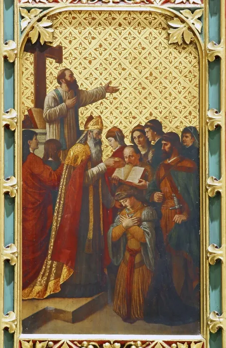 Framed Print : Consecration of the first bishop of Zagreb Print, Zagreb Cathedral Framed Print : Consecration of the first bishop of Zagreb Print, Zagreb Cathedral