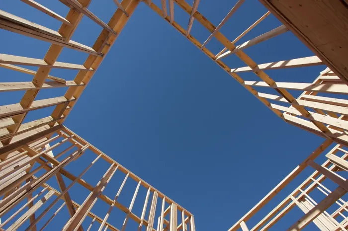 Framed Print : New Home Framing Construction Site Print Framed Print : New Home Framing Construction Site Print