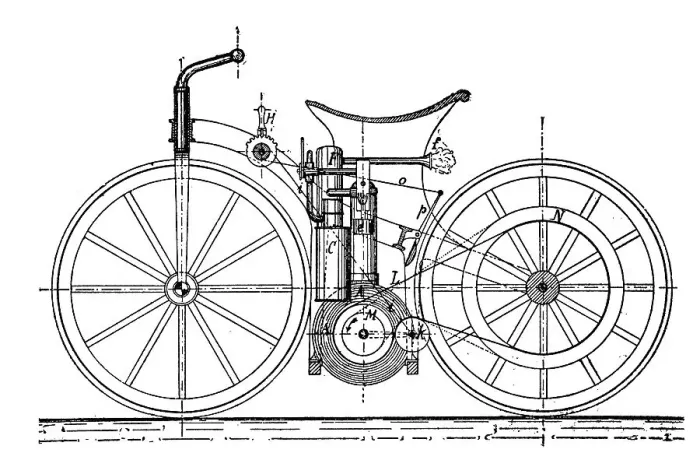 Framed Print : Construction Plan Print of Sitzrad Motorcycle Framed Print : Construction Plan Print of Sitzrad Motorcycle