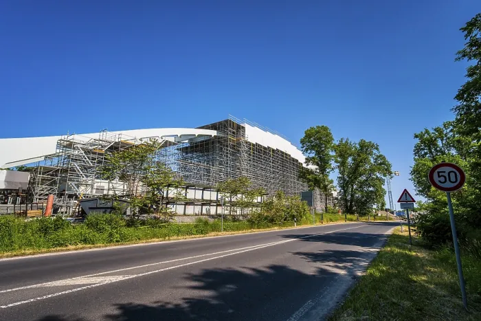 Framed Print : Construction Site Print: Oder Bridge Kstrin-Kietz, Germany Framed Print : Construction Site Print: Oder Bridge Kstrin-Kietz, Germany