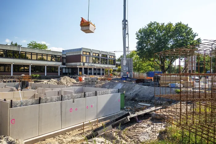 Framed Print : Construction Site Print: Moormerland Town Hall, Germany Framed Print : Construction Site Print: Moormerland Town Hall, Germany