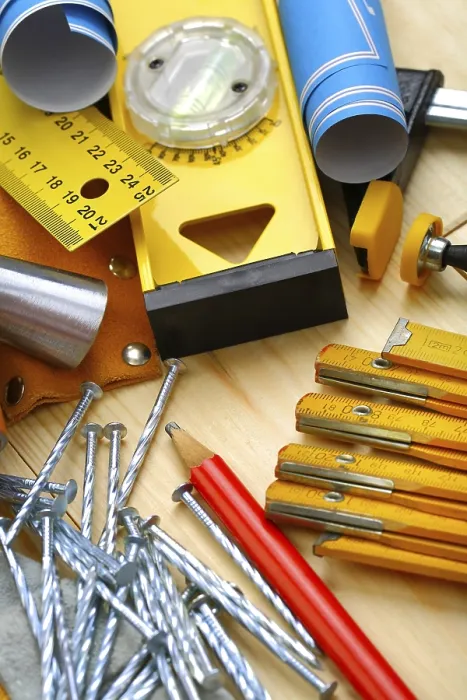 Framed Print : Wooden Construction Tools Print Framed Print : Wooden Construction Tools Print