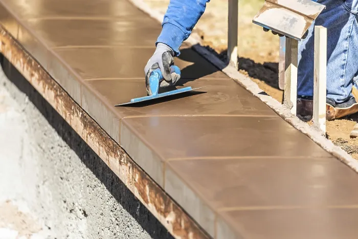 Framed Print : Construction Worker Forming Pool Coping Print Framed Print : Construction Worker Forming Pool Coping Print