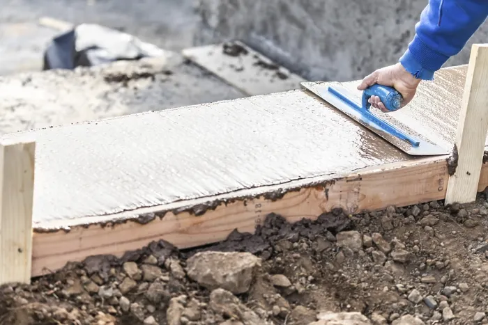 Framed Print : Construction Worker Forming Pool Coping Print Framed Print : Construction Worker Forming Pool Coping Print