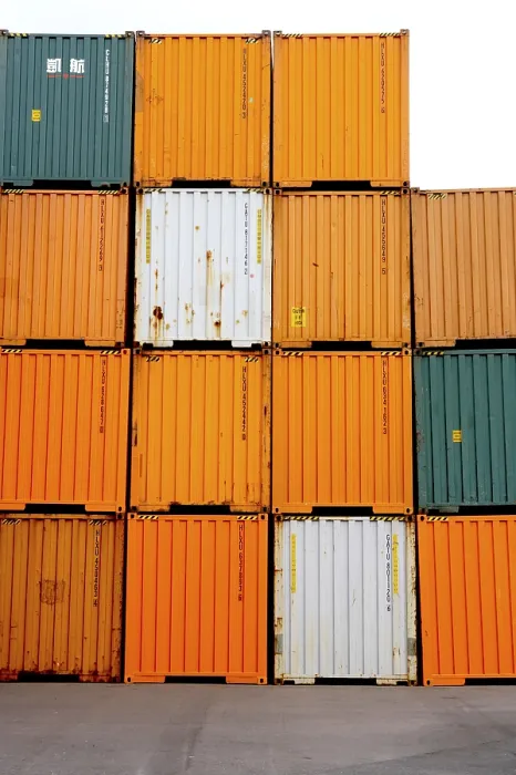 Framed Print : Container Ship Containers Print
