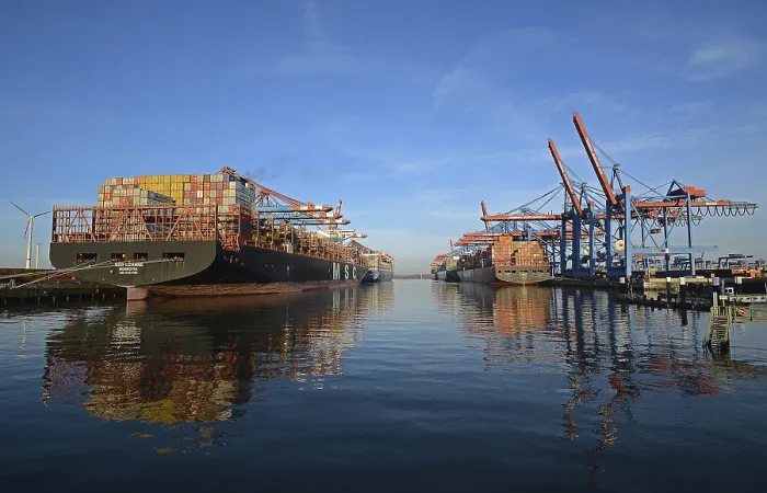 Framed Print : Container Terminal Burchardkai Print, Hamburg, Germany Framed Print : Container Terminal Burchardkai Print, Hamburg, Germany