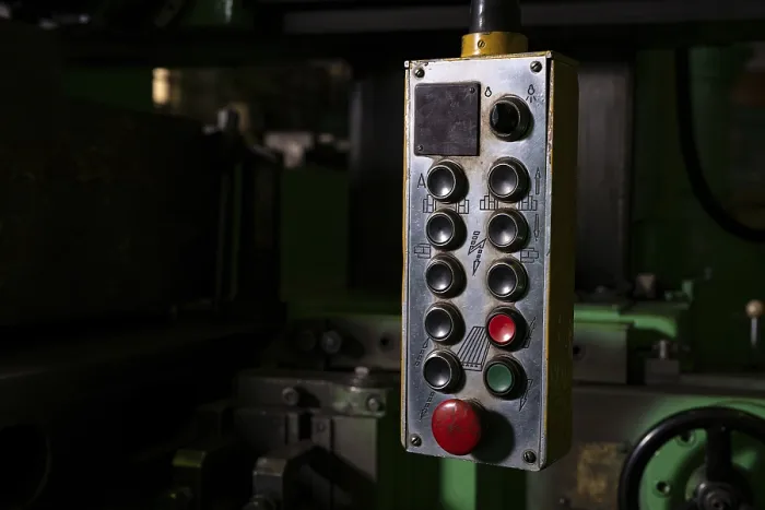 Framed Print : Control Panel of Production Device Print Framed Print : Control Panel of Production Device Print