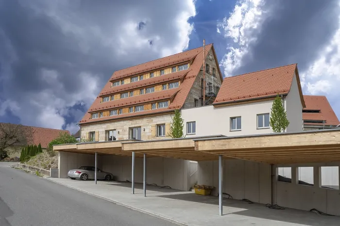 Framed Print : Conversion of a former barn into a residential building Print, Simonsnhofen, Germany Framed Print : Conversion of a former barn into a residential building Print, Simonsnhofen, Germany