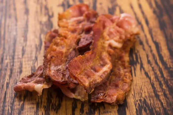 Framed Print : Print of Cooked Bacon Strips Framed Print : Print of Cooked Bacon Strips