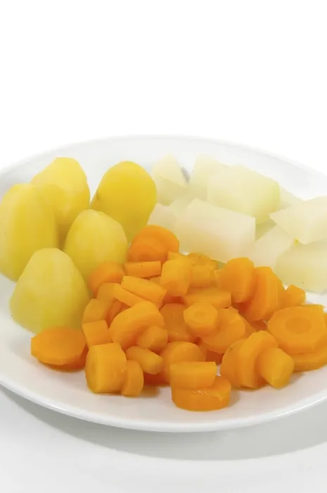 Framed Print : Print of Cooked Vegetables Framed Print : Print of Cooked Vegetables