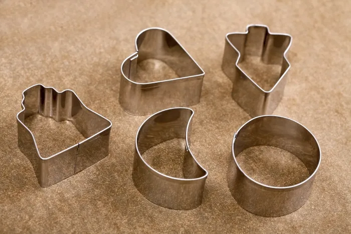 Framed Print : Cookie Cutters on Baking Paper Print Framed Print : Cookie Cutters on Baking Paper Print