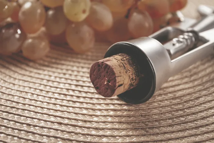 Framed Print : A corkscrew with a wine bottle stopper Print Framed Print : A corkscrew with a wine bottle stopper Print