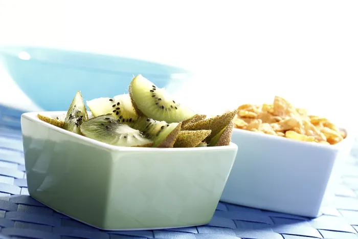 Framed Print : Cornflakes and Kiwi Slices Print Framed Print : Cornflakes and Kiwi Slices Print