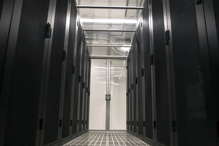 Framed Print : Data Center Corridor Print: Server Racks in Cabinet Walls Framed Print : Data Center Corridor Print: Server Racks in Cabinet Walls