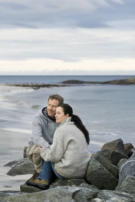 Framed Print : Couple at Giske Print Framed Print : Couple at Giske Print